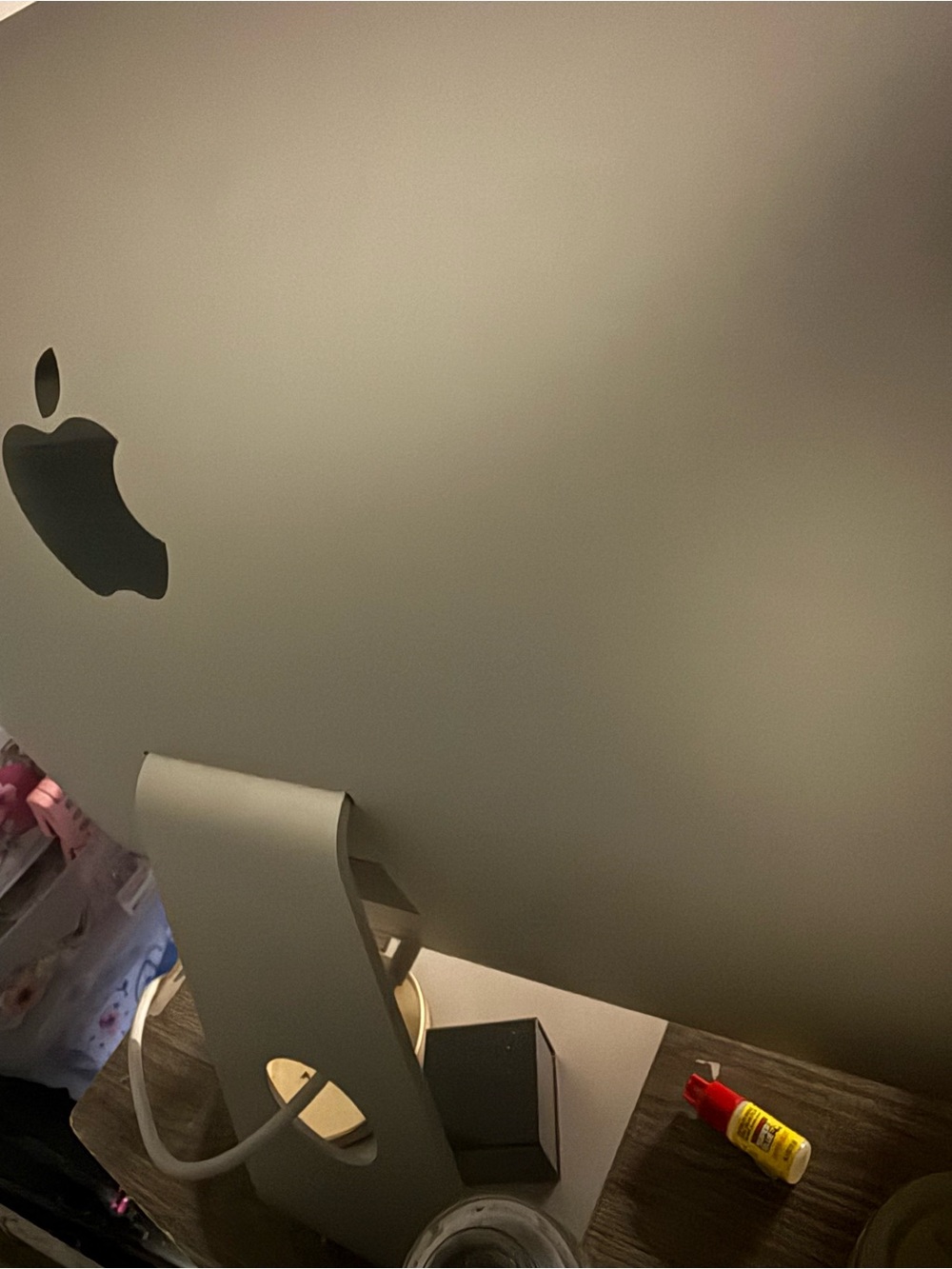 Apple Silver Wall Art Accent with Black Logo